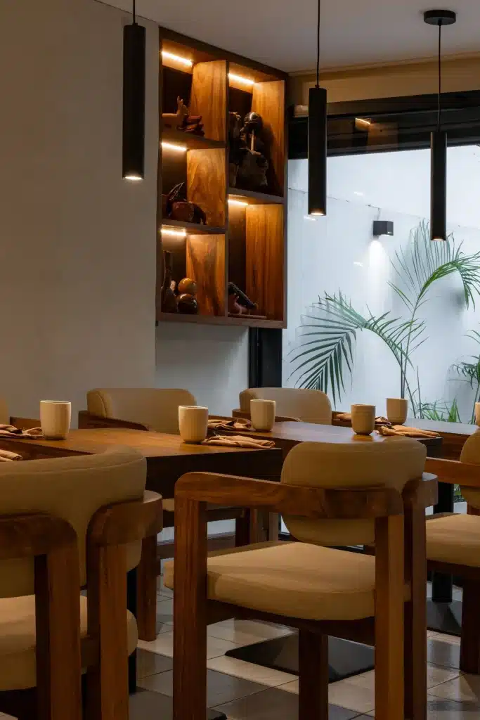 Interior de Pizca en Zona 14, Ciudad de Guatemala