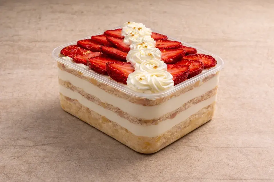 Pasteles en Guatemala Pizca fresas con crema